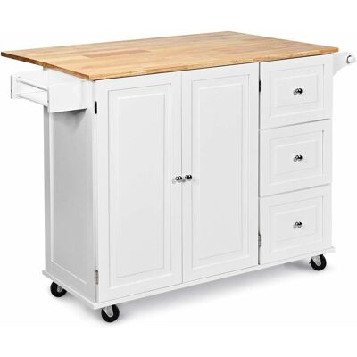Carro De Cocina Con Ruedas Carrito Auxiliar Carro De Servicio Multiuso Aparador Buffet Para Comedor Restaurante - Costway Carro De Cocina Con Ruedas Carrito Auxiliar Carro De Servicio Multiuso Aparador Buffet Para Comedor Restaurante - Costway