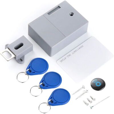 OEM Cerradura Electrónica Para Puerta De Cajón De Zapatero, Gris, Puerta De Armario Abierta, Con Tope OEM Cerradura Electrónica Para Puerta De Cajón De Zapatero, Gris, Puerta De Armario Abierta, Con Tope