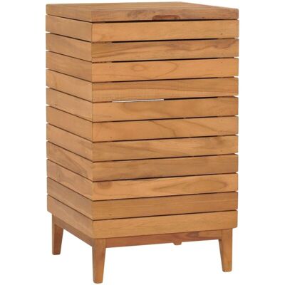 Cesto De La Ropa Sucia Madera Maciza De Teca 40x40x70 Cm Vidaxl Cesto De La Ropa Sucia Madera Maciza De Teca 40x40x70 Cm Vidaxl
