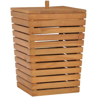 Cesto De La Ropa Sucia Madera Maciza De Teca 30x30x45 Cm Vidaxl Cesto De La Ropa Sucia Madera Maciza De Teca 30x30x45 Cm Vidaxl