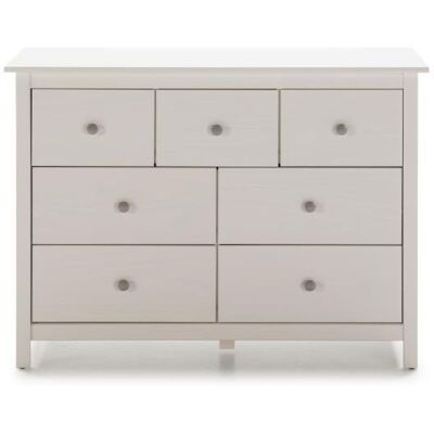 MKRIC Cómoda 7 Cajones Modelo Bella Acabado Blanco, 110 Cm(ancho) 80 Cm(altura) 40 Cm(fondo) MKRIC Cómoda 7 Cajones Modelo Bella Acabado Blanco, 110 Cm(ancho) 80 Cm(altura) 40 Cm(fondo)