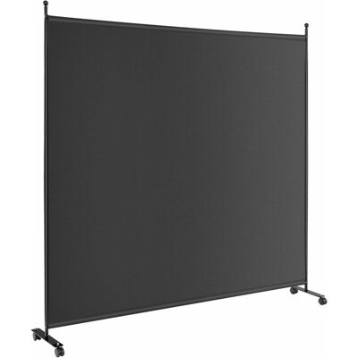 Costway - Biombo Separador De 1 Panel 184 Cm Con Ruedas Bloqueables, Pantalla De Privacidad Ancha, Portátil, Separador De Privacidad Independiente Para Sala De Estar, Dormitorio (negro) Costway - Biombo Separador De 1 Panel 184 Cm Con Ruedas Bloqueables, Pantalla De Privacidad Ancha, Portátil, Separador De Privacidad Independiente Para Sala De Estar, Dormitorio (negro)