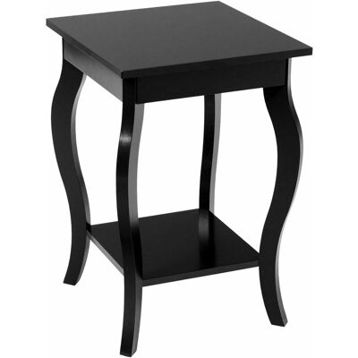 Costway Mesa Auxiliar, Mesa De Acento Con Patas Curvadas Elegante, Estantes De Almacenamiento Abiertos De 2 Niveles, Mesilla De Noche Para Salón Entrada Dormitorio, 40x40x60cm Costway Mesa Auxiliar, Mesa De Acento Con Patas Curvadas Elegante, Estantes De Almacenamiento Abiertos De 2 Niveles, Mesilla De Noche Para Salón Entrada Dormitorio, 40x40x60cm