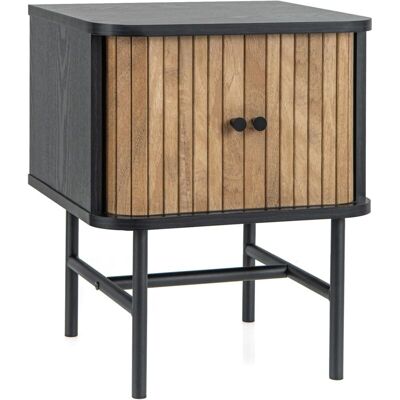 Costway Mesitas De Noche Con Puertas Correderas, Mesillas De Noche Dormitorio Con Gabinete De Almacenamiento, Mesa Auxiliar Con Patas De Metal, 40 X 39 X 49 Cm (negro) Costway Mesitas De Noche Con Puertas Correderas, Mesillas De Noche Dormitorio Con Gabinete De Almacenamiento, Mesa Auxiliar Con Patas De Metal, 40 X 39 X 49 Cm (negro)