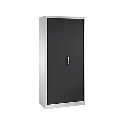 Armario universal ACURADO - 930x400 mm, gris claro / gris oscuro, con cerradura Armario universal ACURADO - 930x400 mm, gris claro / gris oscuro, con cerradura