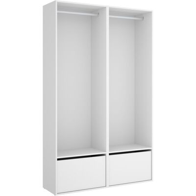 Conjunto Armario Vestidor Dekit - Trasera Reversible - 205x120x45cm Conjunto Armario Vestidor Dekit - Trasera Reversible - 205x120x45cm