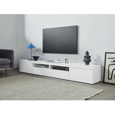 Unknown - Ulisse - Blanco brillo - 240x40x35 cm - Mueble TV Unknown - Ulisse - Blanco brillo - 240x40x35 cm - Mueble TV