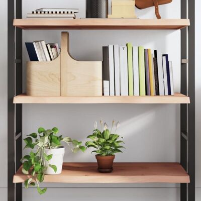 Vidaxl - Estante De Pared Madera Maciza Roble Sin Tratar 80x60x(2-4) Cm Vidaxl - Estante De Pared Madera Maciza Roble Sin Tratar 80x60x(2-4) Cm