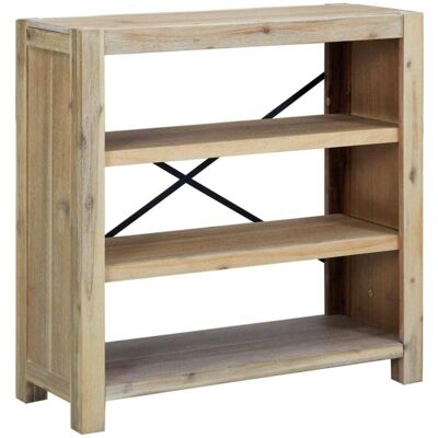 Estantería De 3 Nieveles Madera Maciza De Acacia 80x30x80 Cm Vidaxl Estantería De 3 Nieveles Madera Maciza De Acacia 80x30x80 Cm Vidaxl