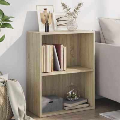vidaXL Estantería de 2 niveles Roble Sonoma - Unidad de almacenamiento vidaXL Estantería de 2 niveles Roble Sonoma - Unidad de almacenamiento
