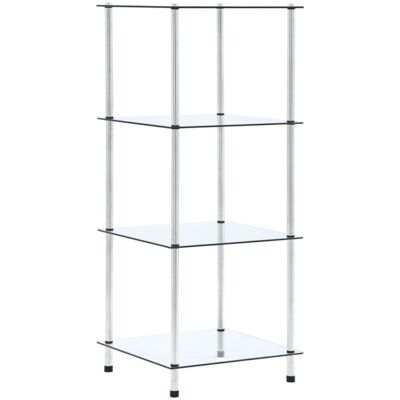 Estantería 4 Niveles Cristal Templado Transparente 40x40x100 Cm Vidaxl Estantería 4 Niveles Cristal Templado Transparente 40x40x100 Cm Vidaxl