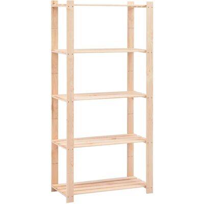 Vidaxl - Estantería Almacenaje 5 Niveles Madera Pino Maciza 250 Kg Vidaxl - Estantería Almacenaje 5 Niveles Madera Pino Maciza 250 Kg