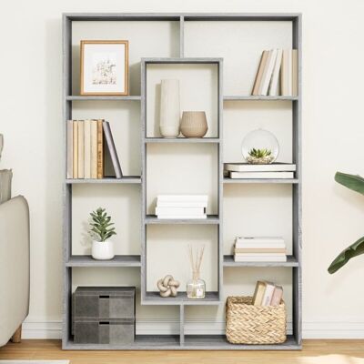 Vidaxl - Estantería Madera De Ingeniería Gris Sonoma 102x29x143 Cm Vidaxl - Estantería Madera De Ingeniería Gris Sonoma 102x29x143 Cm