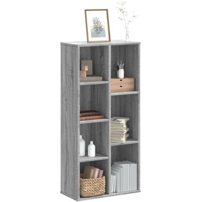Estantería De Madera De Ingeniería Gris Sonoma 50x25x105 Cm Vidaxl Estantería De Madera De Ingeniería Gris Sonoma 50x25x105 Cm Vidaxl