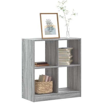 Vidaxl - Estantería De Madera De Ingeniería Gris Sonoma 68,5x32x75 Cm Vidaxl - Estantería De Madera De Ingeniería Gris Sonoma 68,5x32x75 Cm