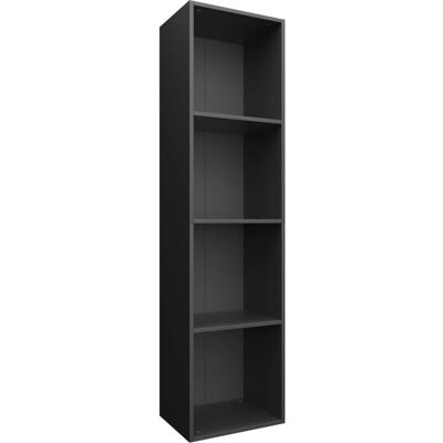 Estantería Libros/mueble Tv Contrachapada Negro 36x30x143 Cm Vidaxl Estantería Libros/mueble Tv Contrachapada Negro 36x30x143 Cm Vidaxl