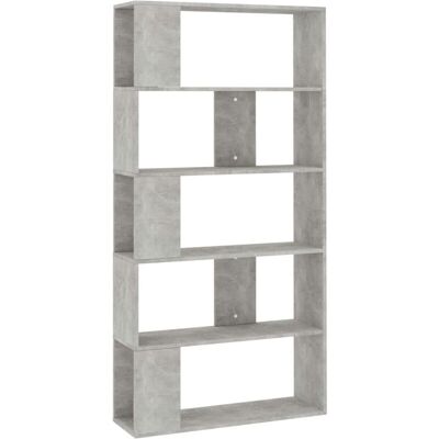 Estantería Madera Contrachapada Gris Hormigón 80x24x159cm Vidaxl Estantería Madera Contrachapada Gris Hormigón 80x24x159cm Vidaxl