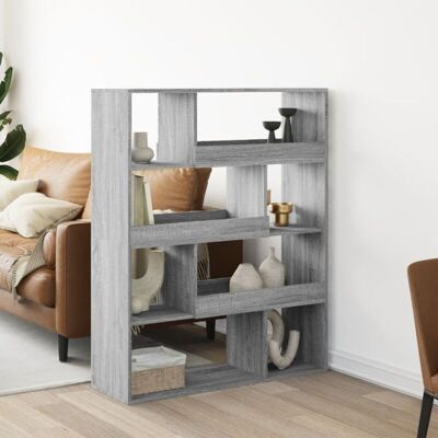 Vidaxl - Estantería De Madera De Ingeniería Gris Sonoma 100x33x125,5 Cm Vidaxl - Estantería De Madera De Ingeniería Gris Sonoma 100x33x125,5 Cm