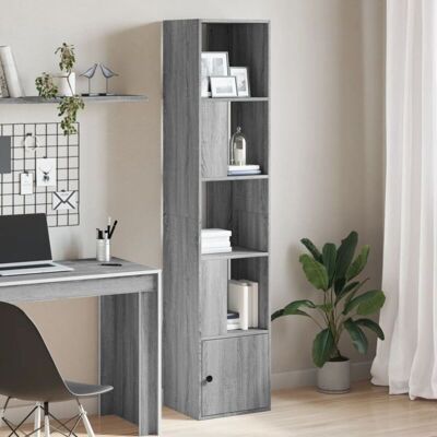 Vidaxl - Estantería De Madera De Ingeniería Gris Sonoma 40x36x189 Cm Vidaxl - Estantería De Madera De Ingeniería Gris Sonoma 40x36x189 Cm