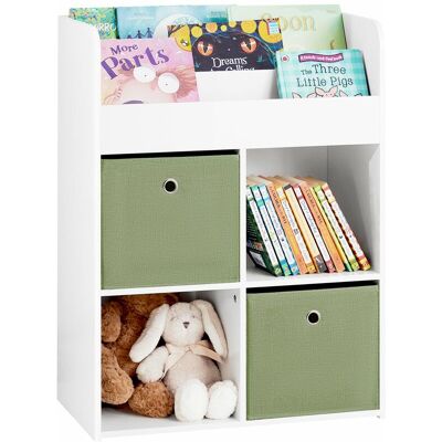 Estantería Infantil De Juguetes Y Libros Librería Infantil Con 2 Cestas Y 3 Niveles 60 X 34 X 80 Cm Kmb79-w Sobuy Es Estantería Infantil De Juguetes Y Libros Librería Infantil Con 2 Cestas Y 3 Niveles 60 X 34 X 80 Cm Kmb79-w Sobuy Es