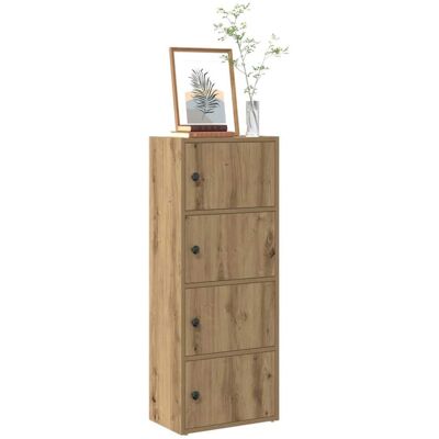 Vidaxl - Estantería De Madera De Ingeniería Roble Artisan 40x24x102 Cm Vidaxl - Estantería De Madera De Ingeniería Roble Artisan 40x24x102 Cm