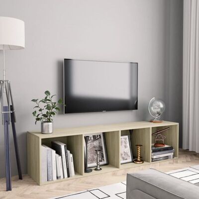 Vidaxl - Estantería/mueble De Tv Roble Sonoma 143x30x36 Cm Vidaxl - Estantería/mueble De Tv Roble Sonoma 143x30x36 Cm