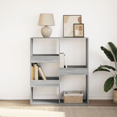 Vidaxl - Estantería/divisor De Espacios Gris Sonoma 100x33x115 Cm Vidaxl - Estantería/divisor De Espacios Gris Sonoma 100x33x115 Cm