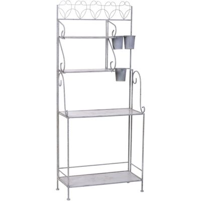 Wanderlust Deco - Expositor Estantería De Metal Con 4 Baldas 77.47x36.2x179.71h Cm Wanderlust Deco - Expositor Estantería De Metal Con 4 Baldas 77.47x36.2x179.71h Cm