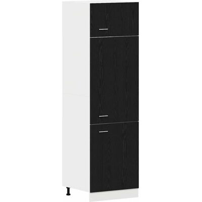 vidaXL Gabinete de Cocina Negro Roble Estructura - Diseño Moderno vidaXL Gabinete de Cocina Negro Roble Estructura - Diseño Moderno