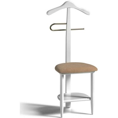 HERDASA Galán 361 Con Asiento En Beige Herrajes Cromado Satinado Lacado Blanco, 105 Cm(alto)45 Cm(ancho)41 Cm(largo) HERDASA Galán 361 Con Asiento En Beige Herrajes Cromado Satinado Lacado Blanco, 105 Cm(alto)45 Cm(ancho)41 Cm(largo)