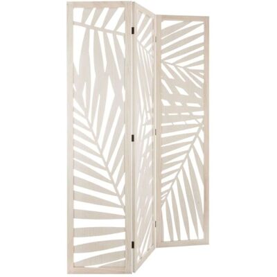 ATMOSPHERA Biombo 'feuille', Madera, Blanco De 170 Cm - Blanco ATMOSPHERA Biombo 'feuille', Madera, Blanco De 170 Cm - Blanco