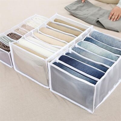 OEM Juego De 3 Organizadores De Cajones Para Cómoda Con Compartimentos Para Vaqueros, Armario, Ropa, Cajón Divisor, Caja De Malla De 7 Rejillas, 36 X 17 X 12 Cm (1) + 36 X 25 X 20 Cm (2) (blanco) OEM Juego De 3 Organizadores De Cajones Para Cómoda Con Compartimentos Para Vaqueros, Armario, Ropa, Cajón Divisor, Caja De Malla De 7 Rejillas, 36 X 17 X 12 Cm (1) + 36 X 25 X 20 Cm (2) (blanco)