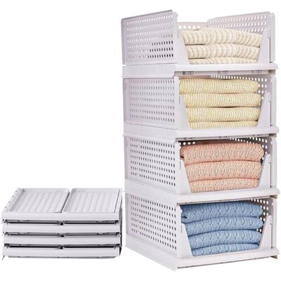 OEM Juego De 4 Cajas Organizadoras De Armario, Organizador De Cajones De Almacenamiento Plegable Y Almacenamiento De Ropa De Armario, Documentos De Oficina De Plástico Para Ropa, Edredones Y Juguetes, Col OEM Juego De 4 Cajas Organizadoras De Armario, Organizador De Cajones De Almacenamiento Plegable Y Almacenamiento De Ropa De Armario, Documentos De Oficina De Plástico Para Ropa, Edredones Y Juguetes, Col