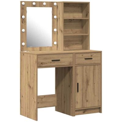 vidaXL Conjunto de 2 espejos de madera de roble artesanal - conjunto de espejos vidaXL Conjunto de 2 espejos de madera de roble artesanal - conjunto de espejos