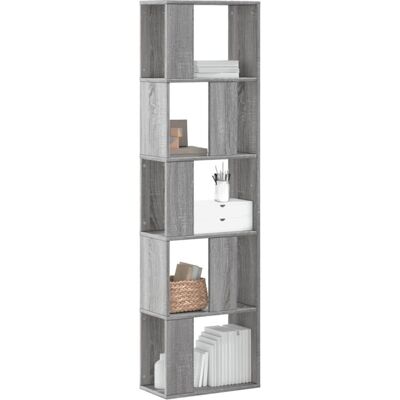 Vidaxl - Librería De 5 Niveles Madera Gris Sonoma 45x23,5x162,5 Cm Vidaxl - Librería De 5 Niveles Madera Gris Sonoma 45x23,5x162,5 Cm