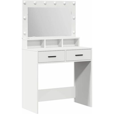 vidaXL Madera, Vidrio, Metal Blanco 79 x 41 x 135 cm Lavabo Rectangular - Lavabo vidaXL Madera, Vidrio, Metal Blanco 79 x 41 x 135 cm Lavabo Rectangular - Lavabo