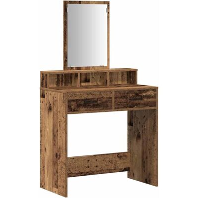 vidaXL Madera Vieja Mesita de Maquillaje - Muebles de Dormitorio vidaXL Madera Vieja Mesita de Maquillaje - Muebles de Dormitorio
