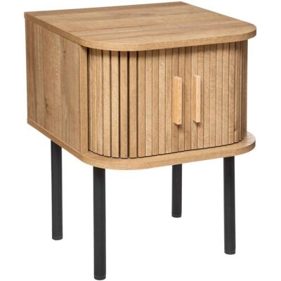 Atmosphera - Mesita De Noche Colva De 2 Puertas - Natural Créateur D'Intérieur Atmosphera - Mesita De Noche Colva De 2 Puertas - Natural Créateur D'Intérieur