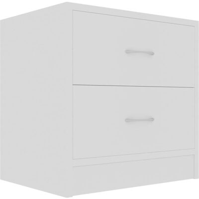 Mesita De Noche Madera Contrachapada Blanco 40x30x40 Cm Vidaxl Mesita De Noche Madera Contrachapada Blanco 40x30x40 Cm Vidaxl