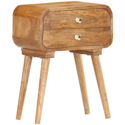 Mesita De Noche De Madera Maciza De Mango 43x30x58 Cm Vidaxl Mesita De Noche De Madera Maciza De Mango 43x30x58 Cm Vidaxl
