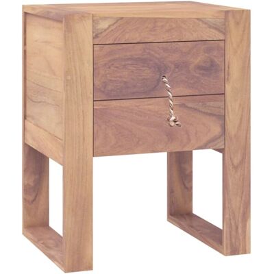 Mesita De Noche De Madera Maciza De Teca 40x30x50 Cm Vidaxl Mesita De Noche De Madera Maciza De Teca 40x30x50 Cm Vidaxl