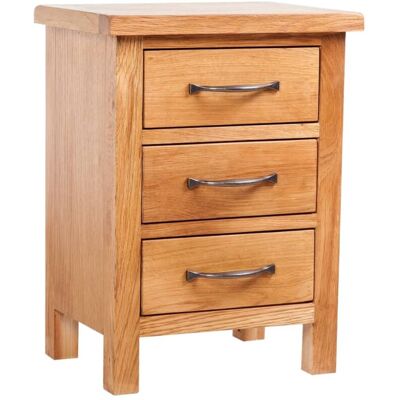 Mesita De Noche Con 3 Cajones Madera Maciza Roble 40x30x54 Cm Vidaxl Mesita De Noche Con 3 Cajones Madera Maciza Roble 40x30x54 Cm Vidaxl