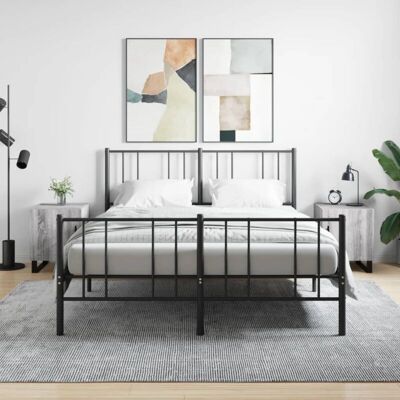 Vidaxl - Mesitas Noche 2 Uds Madera Ingeniería Gris Sonoma 40x40x50 Cm Vidaxl - Mesitas Noche 2 Uds Madera Ingeniería Gris Sonoma 40x40x50 Cm