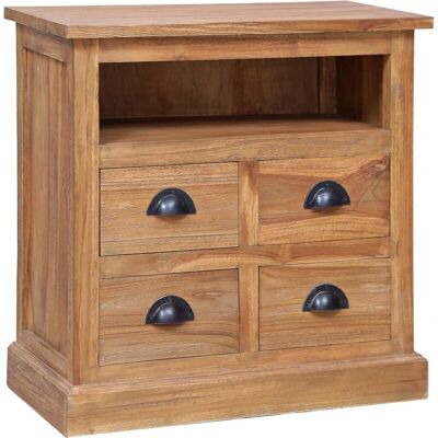 Mesita De Noche Madera De Teca Maciza 60x30x60 Cm Vidaxl Mesita De Noche Madera De Teca Maciza 60x30x60 Cm Vidaxl
