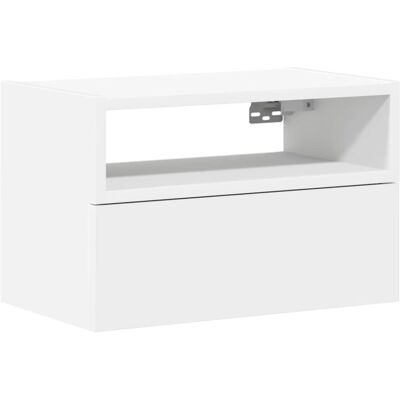 Mesita De Noche De Pared Blanco 45x26x28,5 Cm Vidaxl Mesita De Noche De Pared Blanco 45x26x28,5 Cm Vidaxl