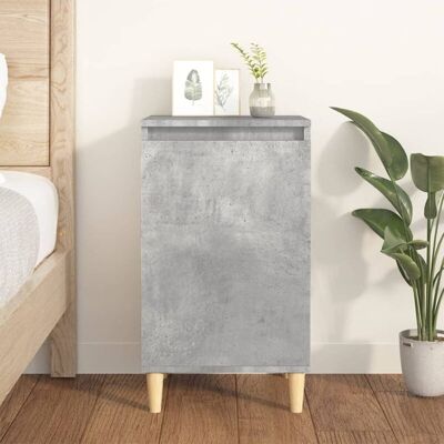 Vidaxl - Mesita De Noche Madera Contrachapada Gris Hormigón 40x35x70 Cm Vidaxl - Mesita De Noche Madera Contrachapada Gris Hormigón 40x35x70 Cm
