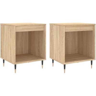 Vidaxl - Mesitas Noche 2 Uds Madera Ingeniería Roble Sonoma 40x35x50 Cm Vidaxl - Mesitas Noche 2 Uds Madera Ingeniería Roble Sonoma 40x35x50 Cm