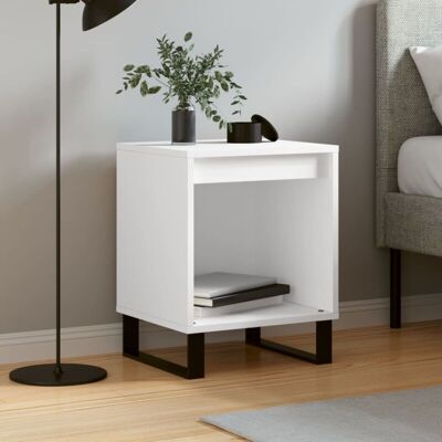 Mesita De Noche Madera Contrachapada Blanco 40x35x50 Cm Vidaxl Mesita De Noche Madera Contrachapada Blanco 40x35x50 Cm Vidaxl
