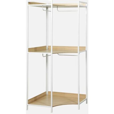 Armario Modular Clever - Blanco, 4 Barras, 2 Estantes Armario Modular Clever - Blanco, 4 Barras, 2 Estantes