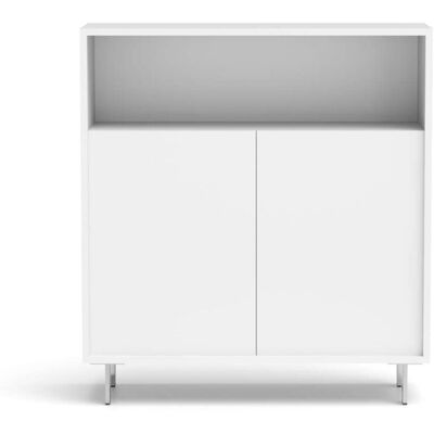 HERDASA Mueble Auxiliar/zapatero Md-509 Con Puertas Acabado Blanco, 89cm(alto) 80cm(ancho) 29cm(prof.) HERDASA Mueble Auxiliar/zapatero Md-509 Con Puertas Acabado Blanco, 89cm(alto) 80cm(ancho) 29cm(prof.)